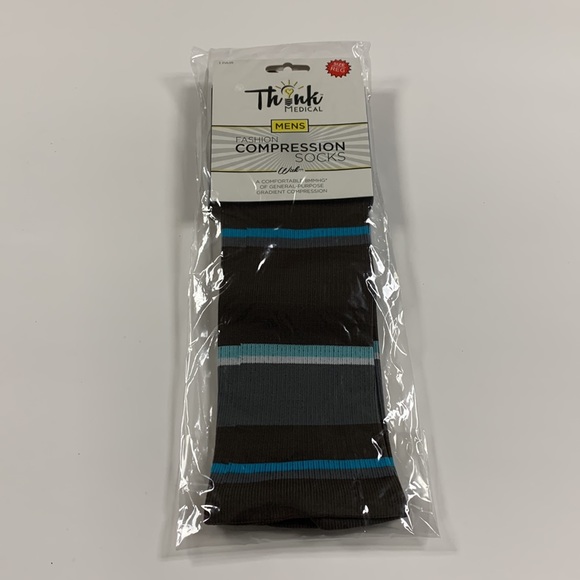 Think Medical Mens Compression Socks. Size Regular M 9-11 - Picture 2 of 3